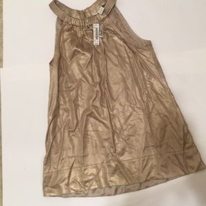 WHBM NWT Gold Tank Top
